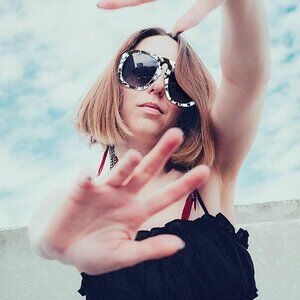 Retro vintage aviator sunglasses